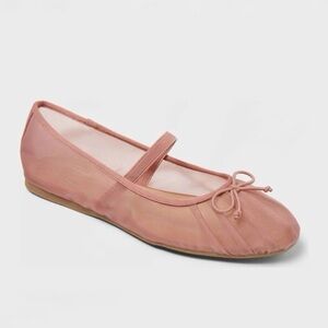 NWT A New Day Rosa Mesh Ballet Flats 9